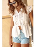 Women\'s summer shirt with openwork patterns ekri 87560 - Online store - Boutique